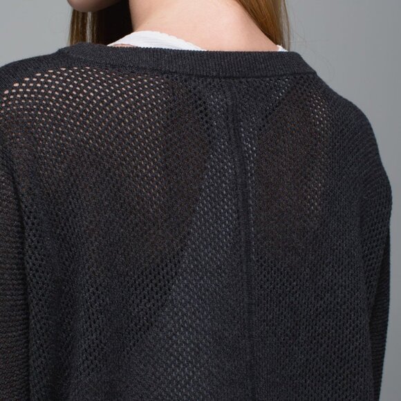 Lululemon Bhakti Life Sweater Heathered Black/ Gray | 4 - Picture 12 of 13
